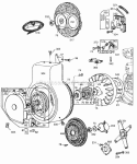 Blower HsgFlywheelsScreen Diagram and Parts List for  Briggs and Stratton Engine